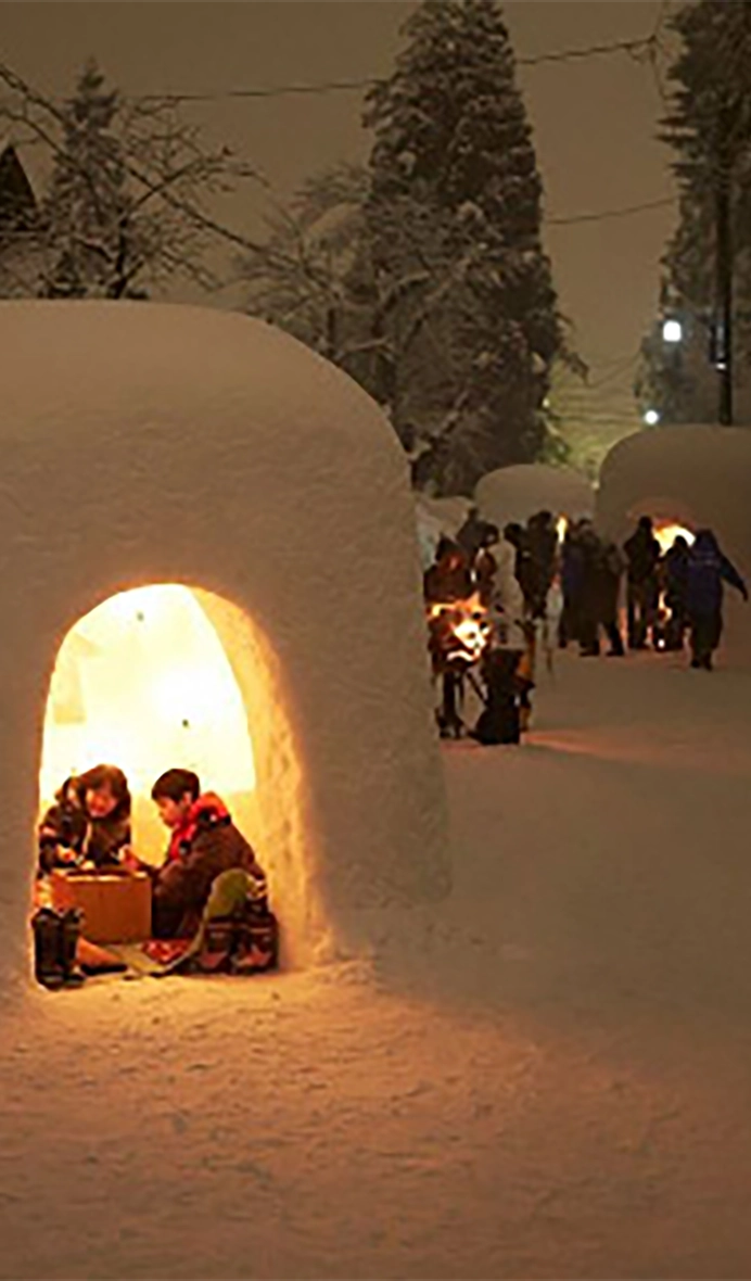 Yokoteno-snow igloo